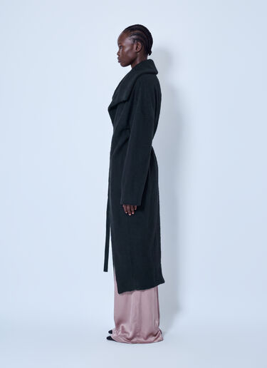 LN-CC® - Rick Owens: Dracucollar Belted Coat - Black Rick Owens Dracucollar Belted Coat Black ric0265003