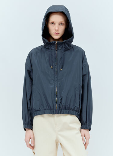 Max Mara Short Parka Jacket Blue max0255056