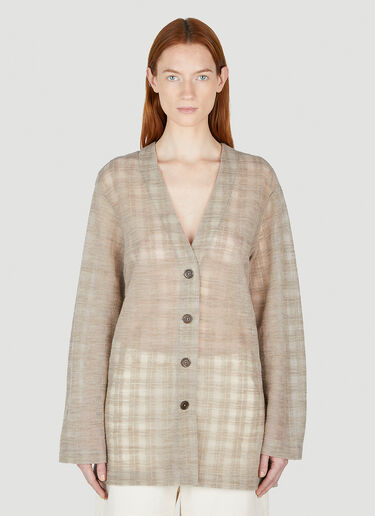Midline Cardigan Our Legacy Midline Cardigan Beige our0253004