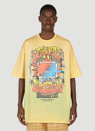 Acne Studios Screen Print T-Shirt Yellow acn0351013