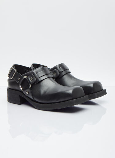 Acne Studios Buckle Leather Shoes Black acn0254025