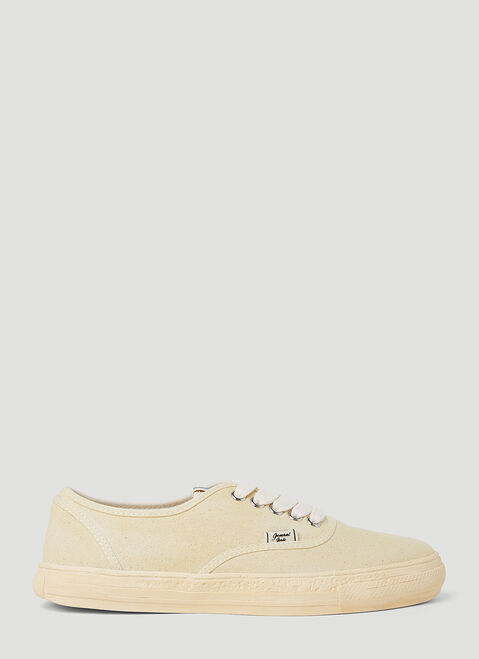 Maison Mihara Yasuhiro Past Sole 5 ロートップスニーカー イエロー mmy0154007