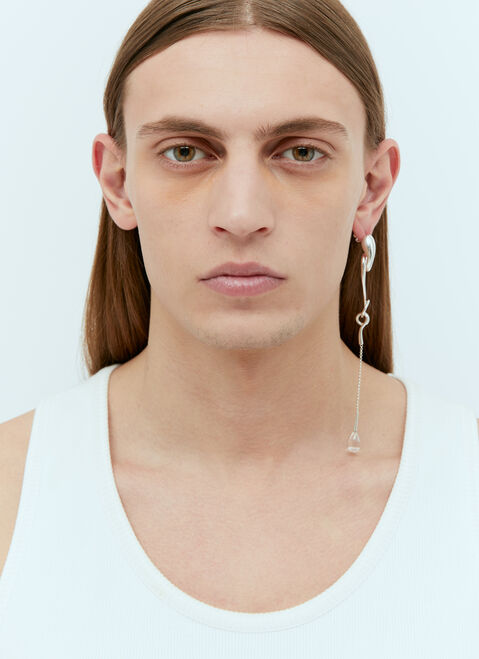 Ambush Long Viscous Drop Earrings Silver amb0149025
