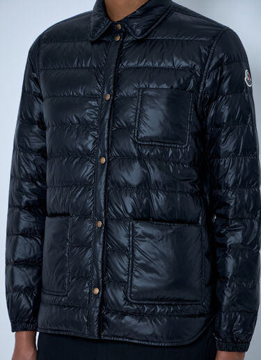 LN-CC® - Moncler: Fouine Down Shirt Jacket - Black Moncler Fouine Down Shirt Jacket Black mon0265063