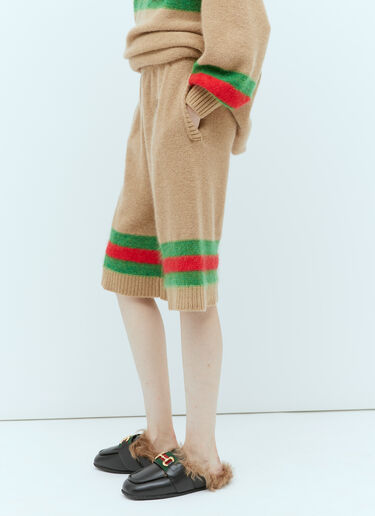 Interlocking GG Wool Mohair Bermuda Shorts Gucci Interlocking GG Wool Mohair Bermuda Shorts Beige guc0253049