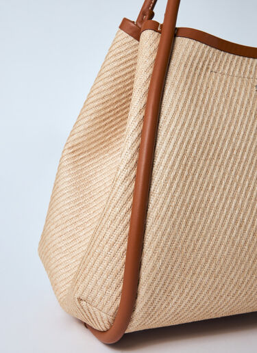 Max Mara Logo Plaque Handbag Cream max0260025