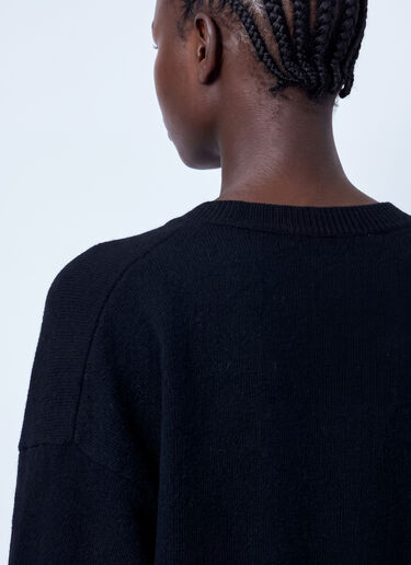 LN-CC® - RÓHE: Classic V-Neck Jumper - Black RÓHE Classic V-Neck Jumper Black roe0266012