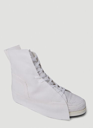 Yohji Yamamoto Layered High Top Sneakers White yoy0250012