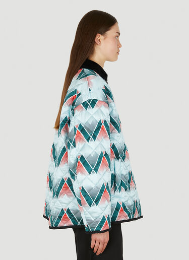 Graphic Print Quilted Jacket Meryll Rogge Graphic Print Quilted Jacket Blue rog0250002