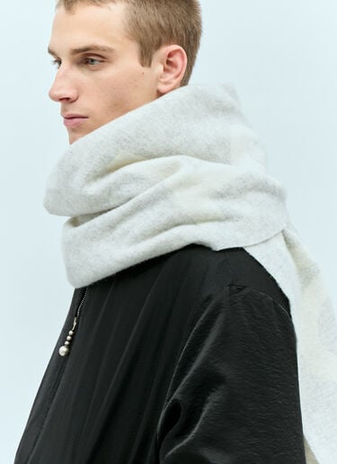 Narrow Logo Jacquard Scarf Acne Studios Narrow Logo Jacquard Scarf Grey acn0156033