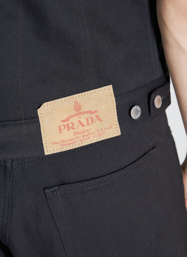 Prada Denim Gilet Black pra0155001