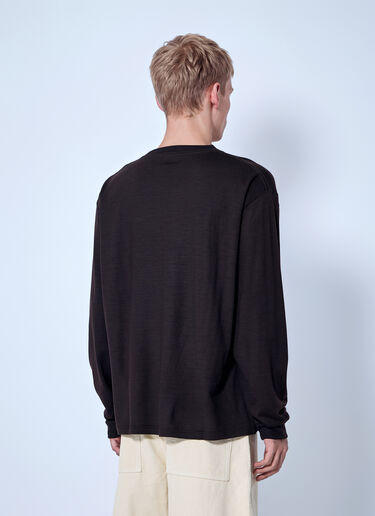 Studio Nicholson Pinhas Long Sleeve T-Shirt Brown stn0165006