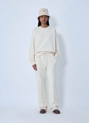 Logo Motif Sweatshirt Moncler Logo Motif Sweatshirt Cream mon0263040