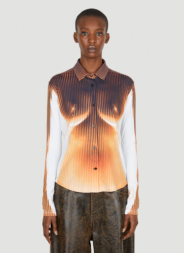 Y/Project x Jean Paul Gaultier ボディモーフシャツ オレンジ ypg0250003