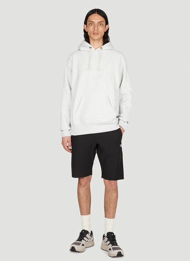 Logo Embroidered Hooded Sweatshirt Champion Logo Embroidered Hooded Sweatshirt Light Grey cha0152006