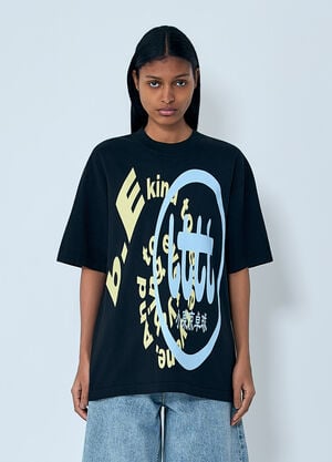 b.Eautiful x LTTT Logo Motif T-Shirt Black bea0363003