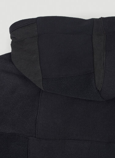 DRx FARMAxY FOR LN-CC Monochromatic Deconstructed Panelling Hooded Sweatshirt Black drx0346001