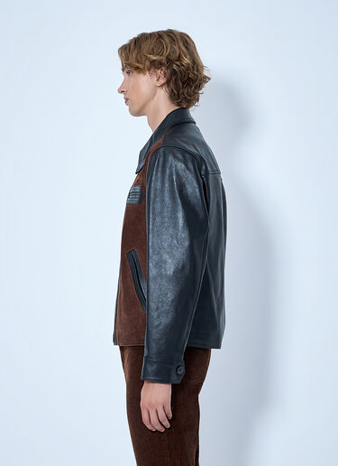 Marni Leather and Suede Panel Jacket Black mni0165004