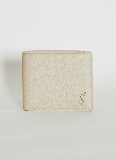 Saint Laurent Tiny Cassandre East/West Wallet Beige sla0154054