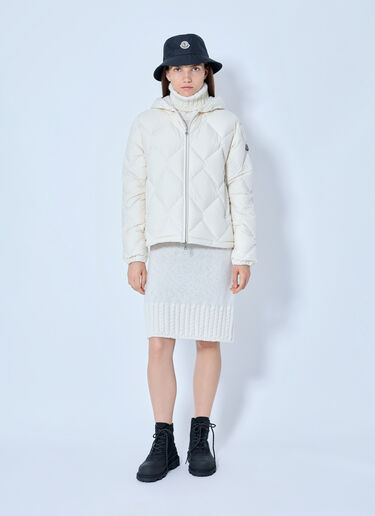 LN-CC® - Moncler: Arvouin Hooded Diamond-Quilted Short Down Jacket - Cream Moncler Arvouin Hooded Diamond-Quilted Short Down Jacket Cream mon0266049