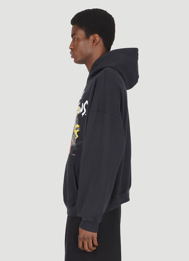 Balenciaga x The Simpsons Artwork Hooded Sweatshirt Black bal0147002
