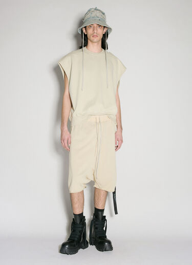 Rick Owens DRKSHDW Drawstring Pods Bermuda Shorts Beige drk0156008