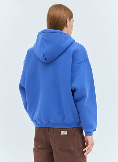 Stüssy Distressed Graphic Zip-Up Hooded Sweatshirt Purple sts0159007