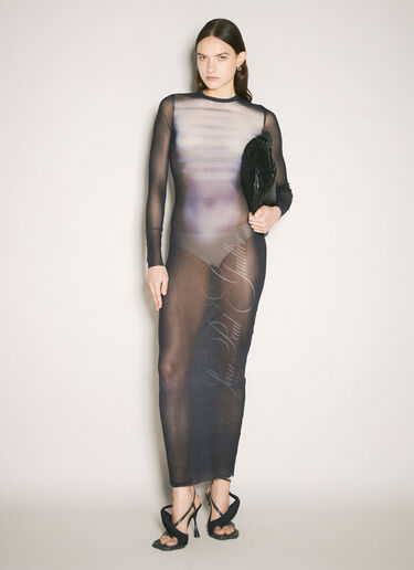 Jean Paul Gaultier Le Mâle Crewneck Maxi Dress Navy jpg0259001