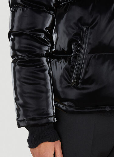 Saint Laurent Glossed Padded Jacket Black sla0149006