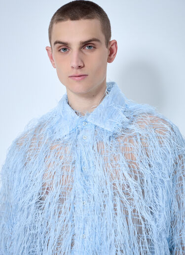 Walter Van Beirendonck Fluffy Maxi Shirt Light Blue wlt0160006