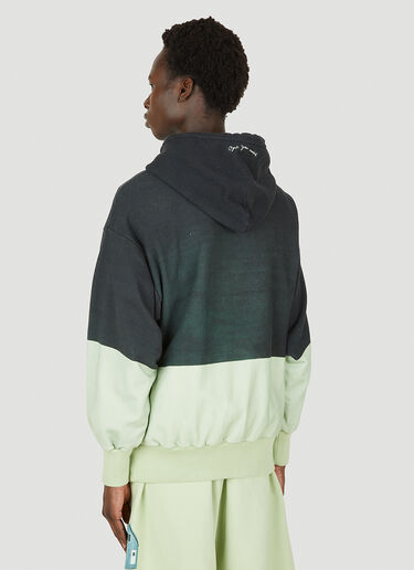 UNDERCOVER House Print Hooded Sweatshirt Green und0148009