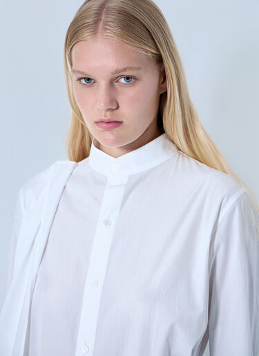 Yohji Yamamoto Draped Blouse White yoy0264001