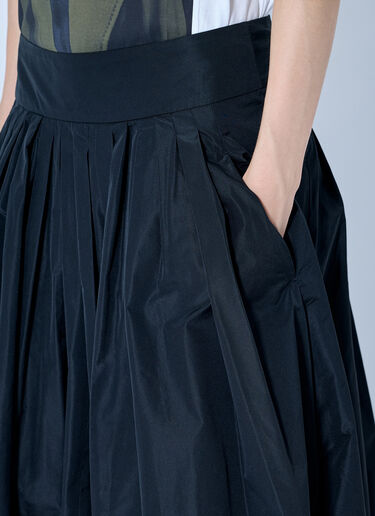 LN-CC® - Max Mara: Pleated Maxi Skirt - Black Max Mara Pleated Maxi Skirt Black max0265202