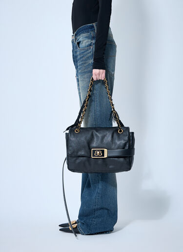 Balenciaga Modu Flap Shoulder Bag Black bal0259021