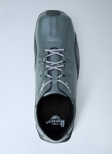 Dr. Martens Aurix 5i Gunmetal Satin Finish Leather Lace Ups Grey drm0365004