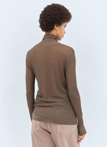 Lemaire Seamless High Neck Top Brown lem0258026