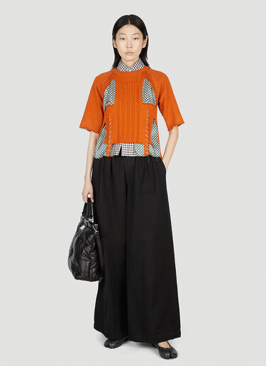 Maison Margiela Overlay Knit Top Orange mla0251004