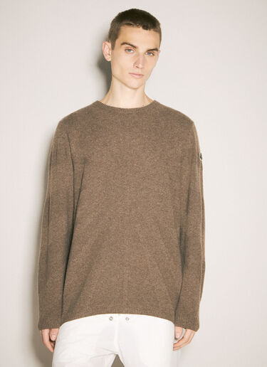 Moncler x Rick Owens Jumbo Crewneck Sweater Brown mcs0358016