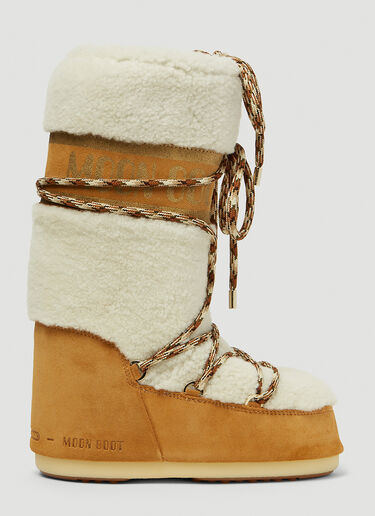 Moon Boot LAB69 Icon Shearling Snow Boots Brown mnb0246009