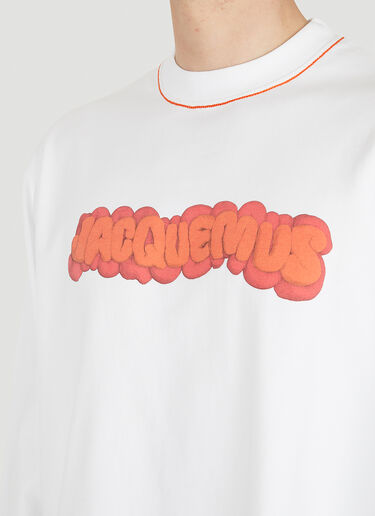 Jacquemus Le T-Shirt Pate A Modeler Long Sleeve T-Shirt White jac0150019