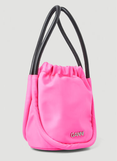 GANNI Knot Mini Handbag Pink gan0251064