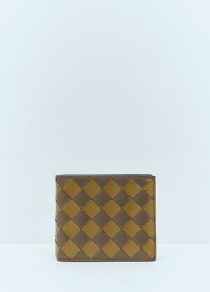 Bottega Veneta Intrecciato Bi-Fold Wallet Khaki bov0158021