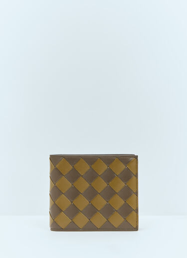Bottega Veneta Intrecciato Bi-Fold Wallet Khaki bov0158021