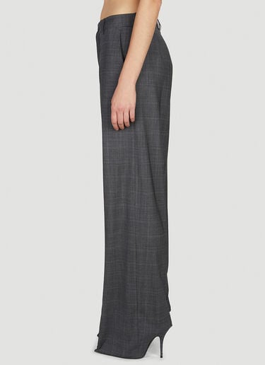 Balenciaga Knife Tailored Heeled Pants Grey bal0252043