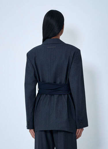 MM6 Maison Margiela Belted Blazer Black mmm0264003