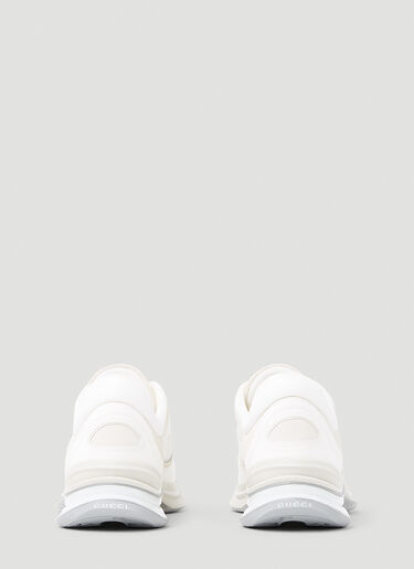 Gucci Suede Run Logo Embossed Sneakers White guc0153075