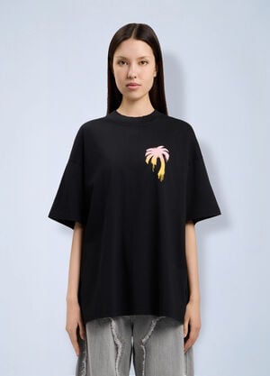 Palm Angels I Love PA Loose T-Shirt Black pma0264208