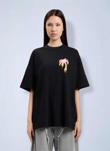 Palm Angels I Love PA Loose T-Shirt Black pma0264208