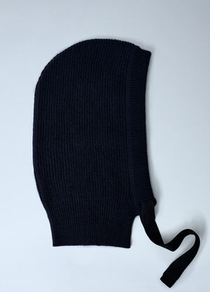 MHL by Margaret Howell Knitted Wool Hood Navy mhl0162008