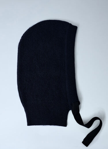 MHL by Margaret Howell Knitted Wool Hood Navy mhl0162008